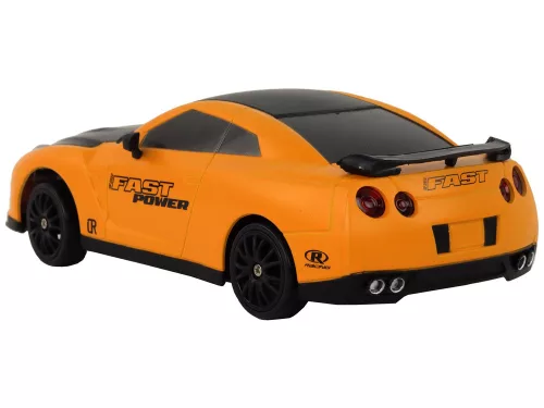 Távirányítós sportautó R/C 1:24 sárga cserélhető kerekek