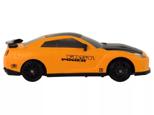 Távirányítós sportautó R/C 1:24 sárga cserélhető kerekek
