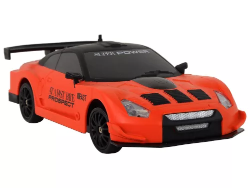 Távirányítós sportautó R/C 1:24 narancssárga cserélhető kerekek