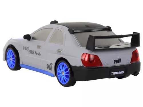 Távirányítós sportautó R/C 1:24 szürke cserélhető kerekek