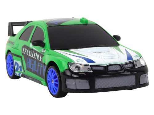 Távirányítós sportautó R/C 1:24 zöld, cserélhető kerekek