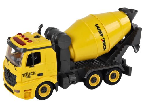 Építőipari járművek Sound Light 1:12 barkács betonkeverő daru kotró