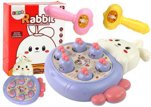 Whac-A-Mole Purple Whac-A-Mole Arcade sárgarépa-zúzó nyúl játék