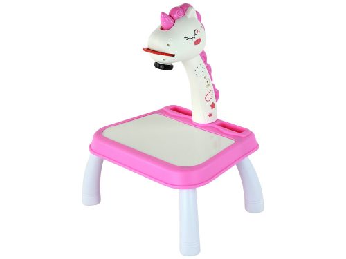 Egyszarvú projektor festőasztal tábla rózsaszín