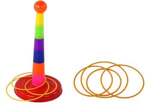 Játék Kupák és karikák célba dobása különböző nehézségi fokokkal