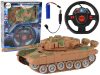 R/C Tank távirányítós fények Hang homok 1:18 27MHz