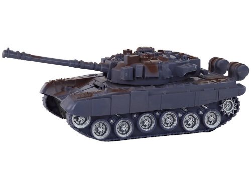 R/C Tank távirányítós fények hangzás sötétkék 1:18 27MHz