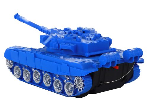 R/C Tank Távirányítós Fények Hang Kék 1:18 27MHz