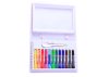 Színes vízjelző toll készlet, bőrönd, 12 darab