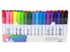 36 db többszínű kétoldalas marker készlet egy rendezőben