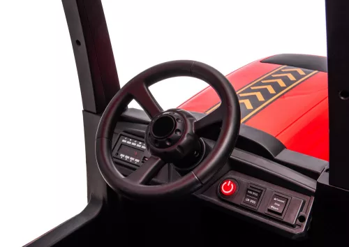 Akkumulátoros traktor A011 24V piros