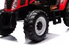 Akkumulátoros traktor A011 24V piros