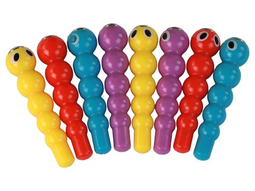 Mágneses ügyességi játék: Kapd el a férget és etesd meg a madarat