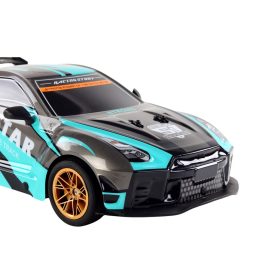 Nagy távirányítós sportautó 1:10 türkiz és fekete