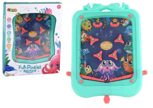 Mini flipper arcade játék zöld labdával