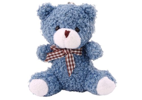 Teddy Bear Blue plüss kis ennivaló kabalája kulcstartó 10cm