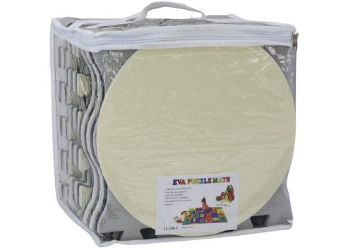 Puha kirakós szőnyeg Kontrasztos Oktatási EVA habszivacs szürke 28 darabos.