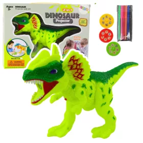 Dinoszaurusz projektor markerekkel és sablonokkal