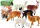 Alpaca Llama Farm Szett Figurák készlet 6 db. Keverék