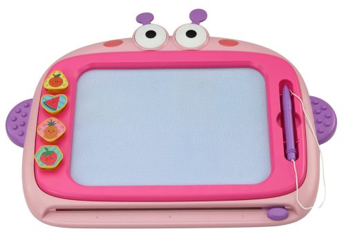 Mágneses festőtábla 4 színű leírással 4 bélyeg, rózsaszín