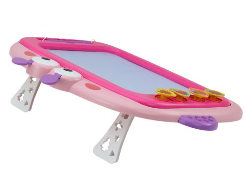 Mágneses festőtábla 4 színű leírással 4 bélyeg, rózsaszín