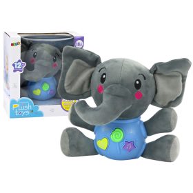 Plüss Elephant Interaktív plüss kék játék 19 cm