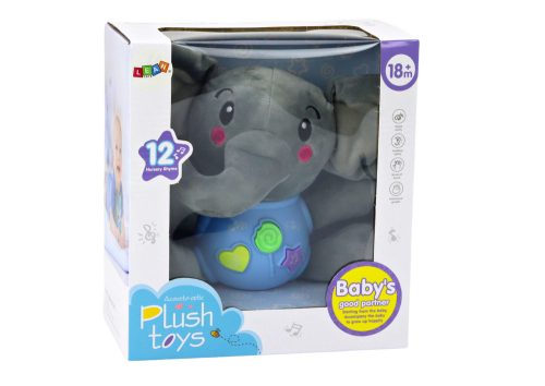Plüss Elephant Interaktív plüss kék játék 19 cm