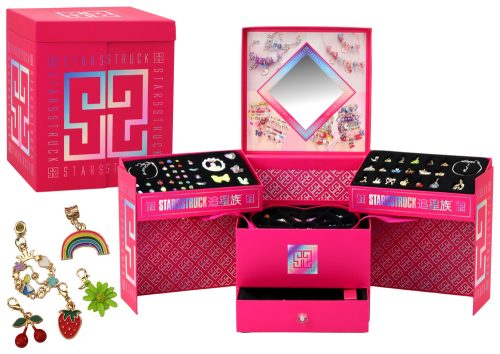 ﻿DIY Ékszerkészítő Szett Gyöngyök Medálok Doboz 1267 db.