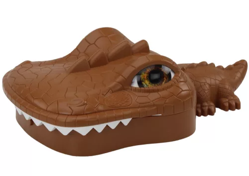 Krokodil horgászat Játék Mágneses barna krokodil