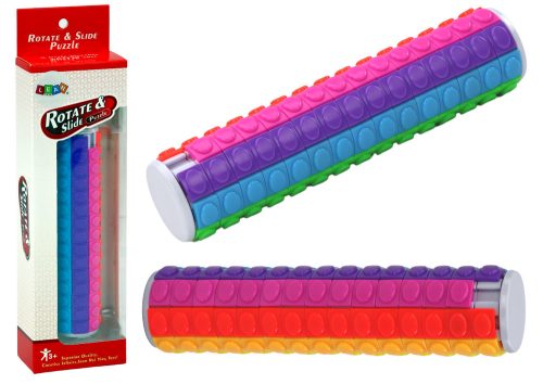 Logikai Rejtvény Henger 15 Szintű Színes Forgó Henger