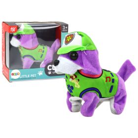 Kutya plüss interaktív állat sétál, ugató lila