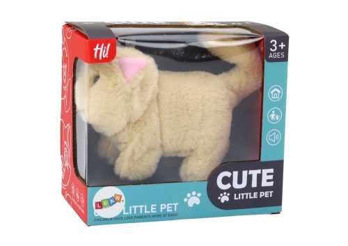 Plüss Cica Interaktív Állatos Séták és Miau Bézs