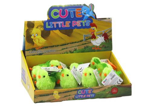 Ugró csirke játék Felhúzható figura zöld