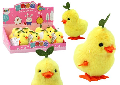 Sárga óramű Ugró Tyúk Levéllel