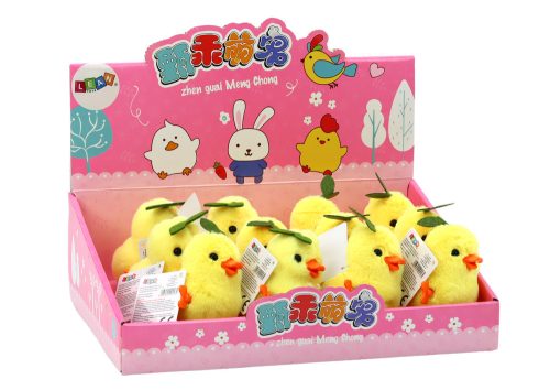 Sárga óramű Ugró Tyúk Levéllel