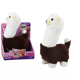 Interaktív futójáték Pet Llama Alpaca Brown 23cm