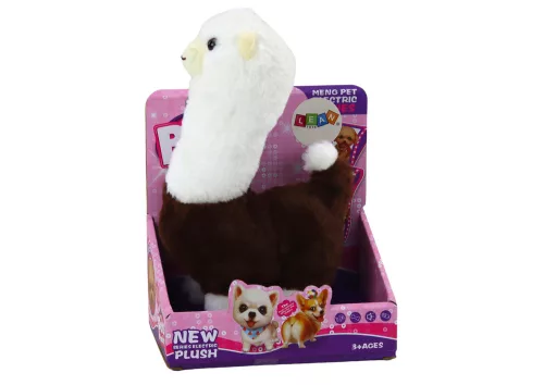 Interaktív futójáték Pet Llama Alpaca Brown 23cm