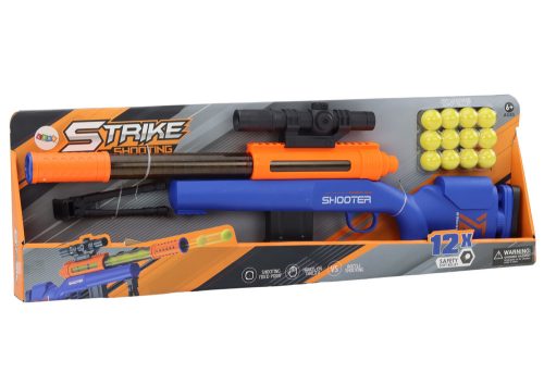 Nagy puska puha BB-khez, teleszkóp állvány, kék