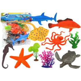 Tengeri Állat Figurák Szett 7 Darab Vízi Növények