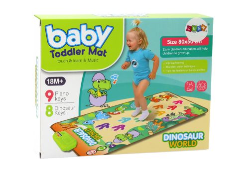 Oktatási interaktív táncszőnyeg Dinoszauruszok Fények Hangok