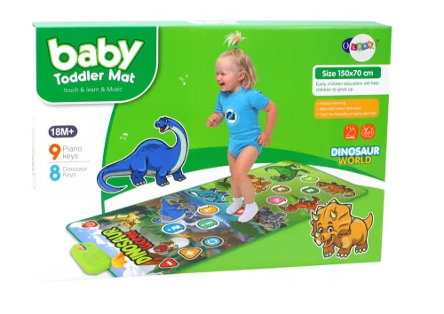 Oktatási interaktív táncszőnyeg dinoszauruszok hangzik