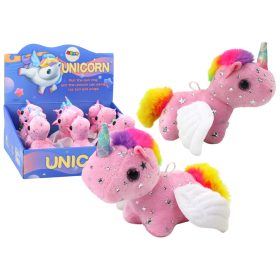 Unikornis Plüss Húzós Ugráló Ló Rózsaszín