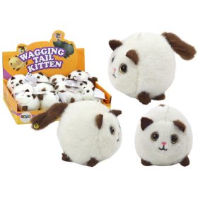 Plüss Feszített Ugráló Macska Kabala Fehér