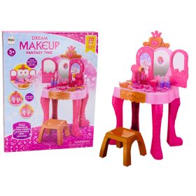   Gyermek fésülködőasztal gesztusérzékelős tartozékokkal, rózsaszín
