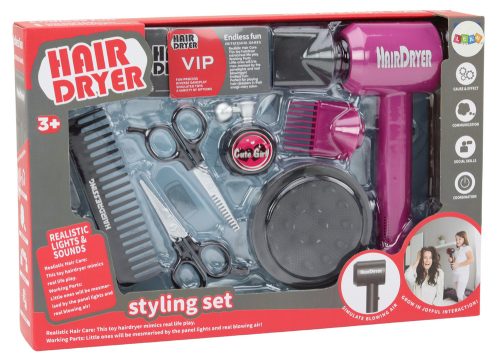 Fodrász szett Szépségszalon Fodrász Szárító 10 db.