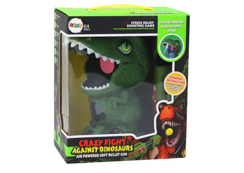 Arcade játék lövöldözős dinoszaurusz zöld golyópisztoly