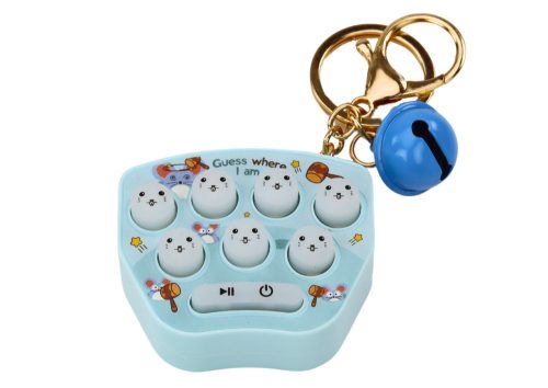 Elektronikus zsebjáték kulcstartó Pop It Arcade kék