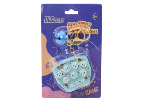 Elektronikus zsebjáték kulcstartó Pop It Arcade kék