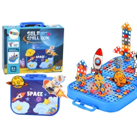   Bőröndkészlet DIY Puzzle Blocks Űrcsavarhúzó 228 darabos.