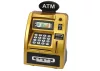 ATM Piggy Bank gyerekeknek, akik megtanulják megtakarítani az aranyat, fekete